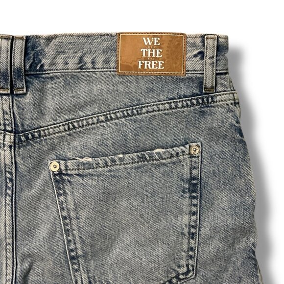 We The Free cut off Jean shorts Ivy Mid Rise Button Fly distressed Size 8/29 - Picture 7 of 11